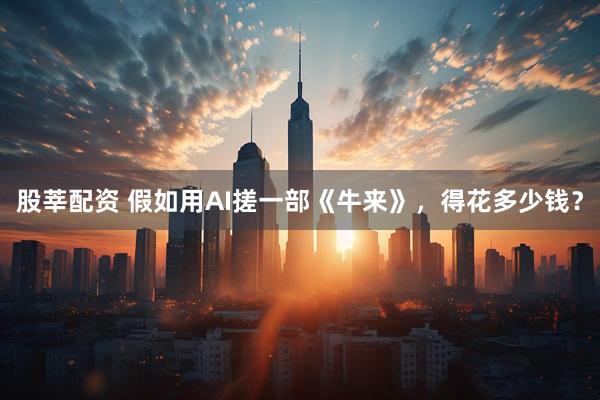 股莘配资 假如用AI搓一部《牛来》，得花多少钱？